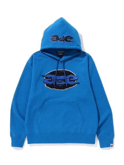 BAPE Ape Relaxed Fit Pullover Hoodie (FW22) - Blue
