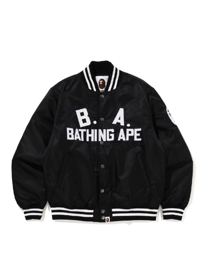 BAPE B.A Nylon Varsity Jacket