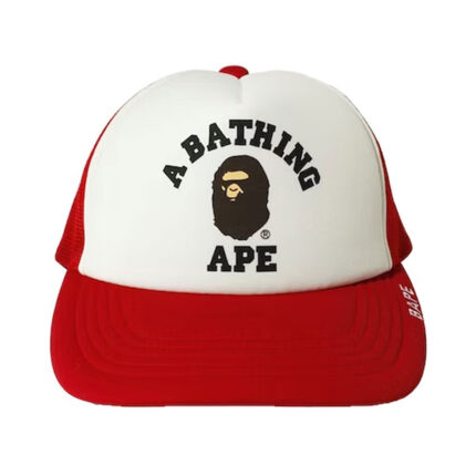 BAPE College Mesh Cap - Red, urban style with this bold accessory.