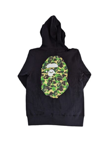 BAPE New Year 2021 Premium Zip Hoodie - Black, featuring a premium design to kick off the year in fashion.