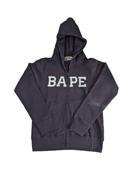 BAPE New Year 2021 Premium Zip Hoodie - Black, featuring a premium design to kick off the year in fashion.