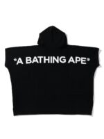 BAPE Poncho Pullover Hoodie - Black, featuring a distinctive design and iconic BAPE logo. Perfect blend of style and comfort.