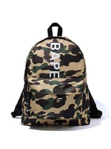 BAPE Premium Happy New Year Backpack (SS20) - Yellow, featuring celebratory elements for a stylish and festive start to the year.