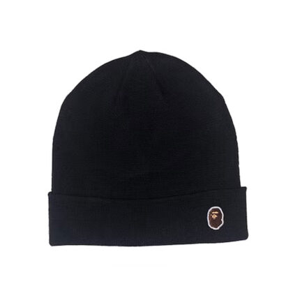 BAPE Premium Happy New Year Knit Beanie (SS20) - Black, warmth and luxury as you welcome the new year with the iconic BAPE touch.