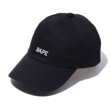 BAPE Premium Summer Bag Strapback Hat - Black, Featuring a sleek design and quality craftsmanship, this hat is the perfect accessory for a fashionable and comfortable summer look.