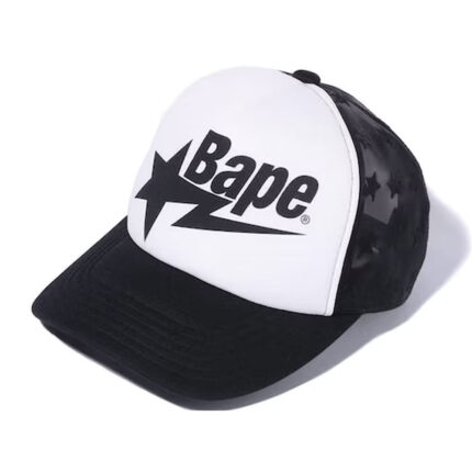 BAPE Sta Allover Mesh Cap - Black, bold statement with this versatile and iconic accessory.