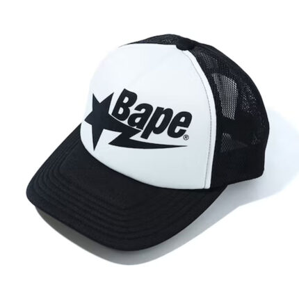 BAPE Sta Mesh Cap - Black, urban style with this versatile and timeless accessory.