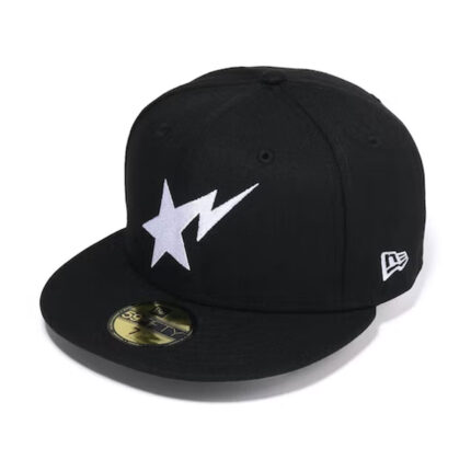 BAPE Sta New Era 59Fifty Hat - Black, perfect blend of streetwear and luxury.