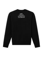 BAPE x A.P.C Milo Cloud Sweatshirt - Black, perfect fusion of BAPE's iconic Baby Milo and A.P.C's refined style, creating a unique and stylish sweatshirt.