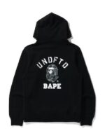 BAPE x Undefeated Pullover Hoodie, iconic style and Undefeated's athletic aesthetics, making a bold statement in fashion.